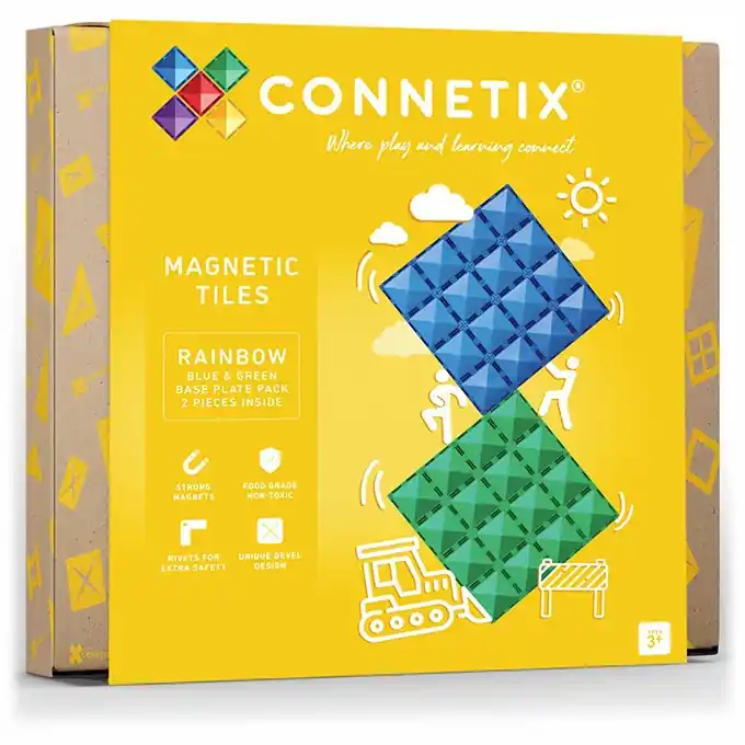 Lage Kosten CONNETIX magnetische tegels - Base Plate pack - 2 stuks