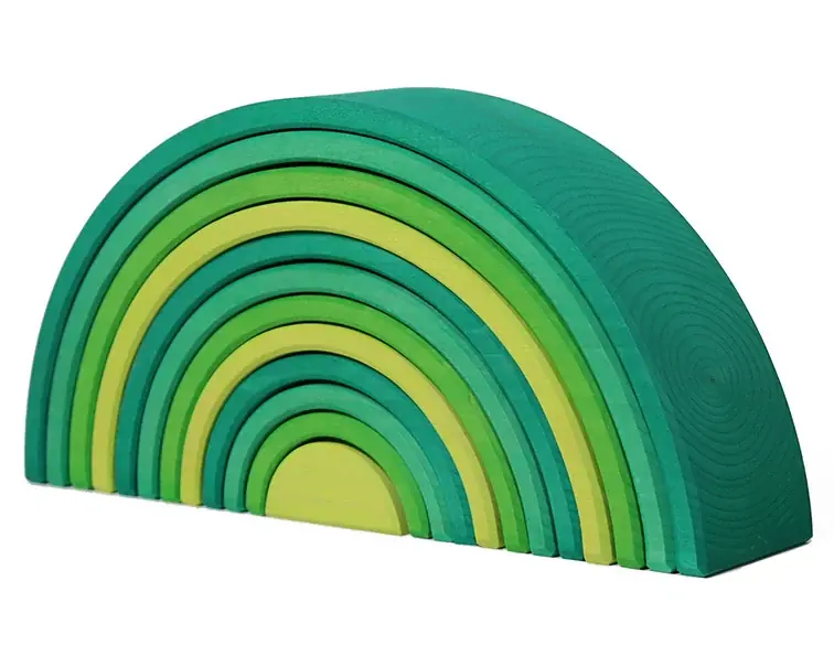 Grimm's houten Regenboog 12-delig, Bosgroen Must-Have