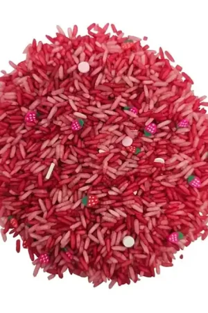 Veilige Betaling Grennn Speelrijst Aardbeien Mix 750 gram
