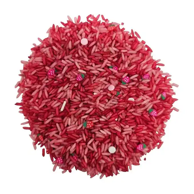 Veilige Betaling Grennn Speelrijst Aardbeien Mix 750 gram