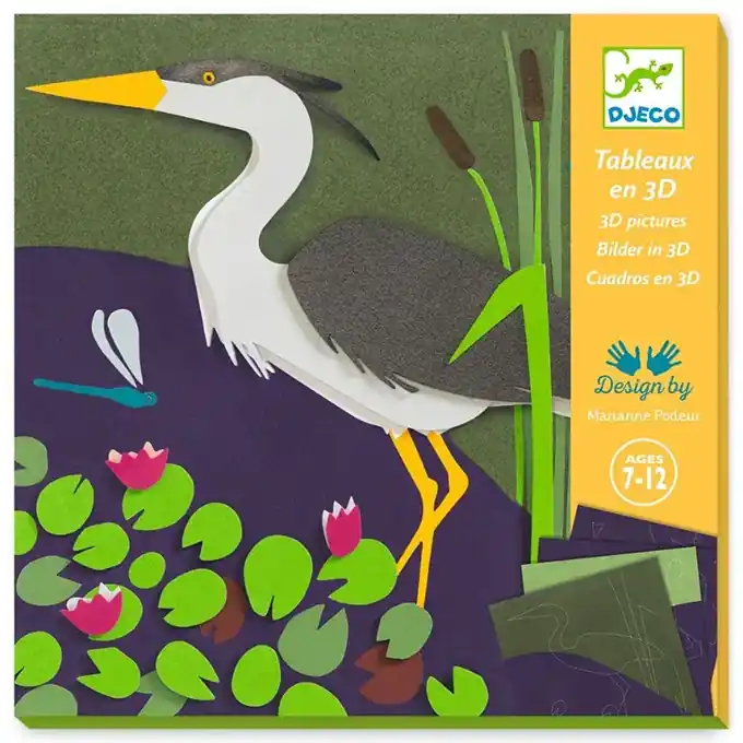 Direct Beschikbaar Djeco Knutselset, 3D Papier Creaties, By the water, 7+