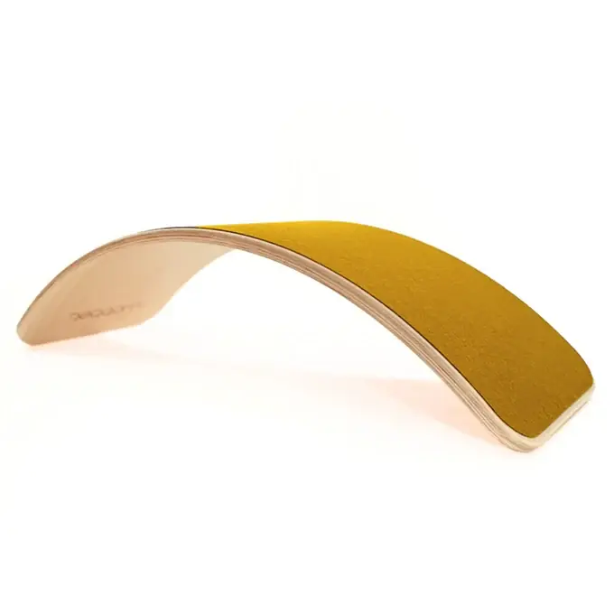 Beperkte Voorraad Wobbel original blank gelakt – vilt Curcuma
