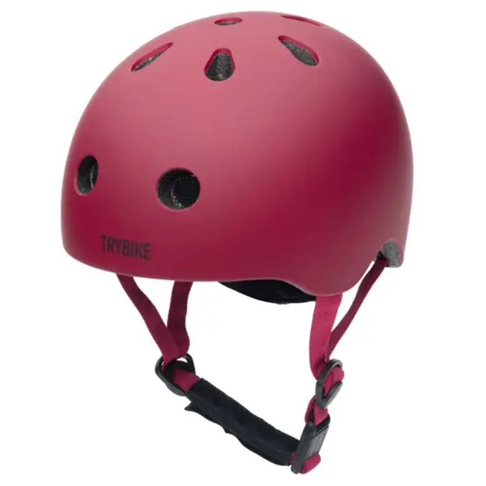 Trybike Coconuts fietshelm XS vintage mat rood Gecertificeerd