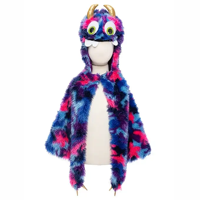 Great Pretenders, Goober the Monster Cape met grote Wiebelogen, 4-6 jaar Premium