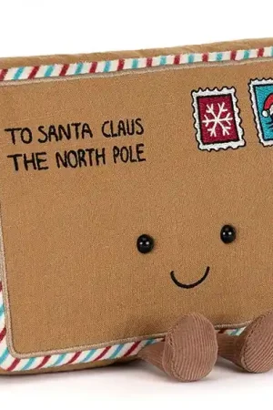 Jellycat Knuffel Brief, Amuseables Letter To Santa, 18cm Seizoensaanbieding