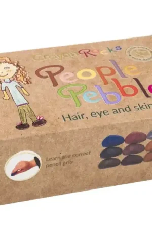 Meest Verkocht Crayon Rocks People Pebbles, 12 krijtjes in haar- huid- en oogkleuren
