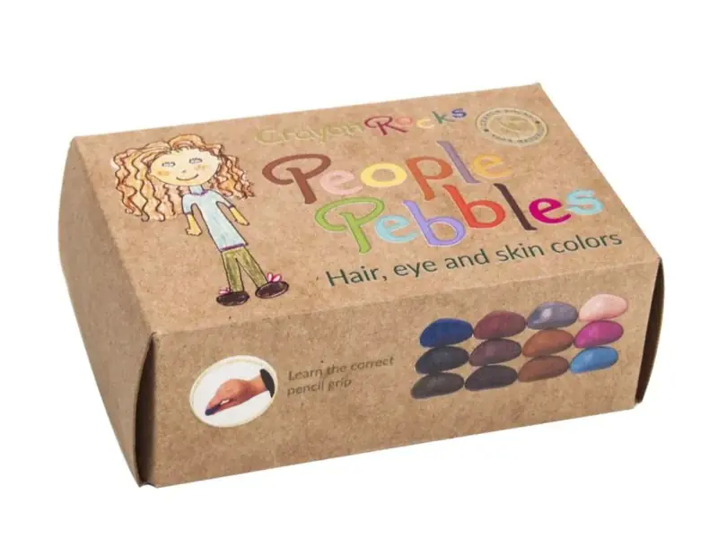 Meest Verkocht Crayon Rocks People Pebbles, 12 krijtjes in haar- huid- en oogkleuren