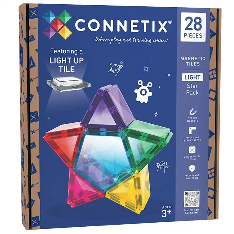 Direct Verzonden CONNETIX magnetische tegels - Light Star pack - 28 stuks