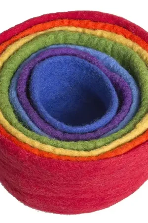 Meest Verkocht Papoose Stapelbakjes, Wolvilt, diameter 20 cm, hoogte 13 cm