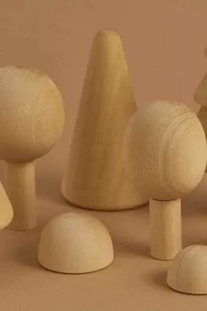 Raduga Grëz Houten Bomen Set, Forest Set, 8-delig, Naturel Betrouwbaar