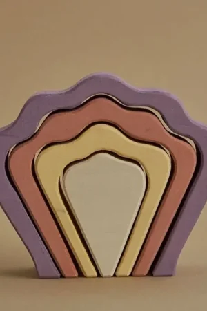 Raduga Grëz Houten Schelp, Small Shell Arch Stacker, 4-delig Tijdelijk Beschikbaar