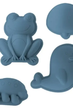 Voordeelprijs Scrunch zandvormpjes, 4 stuks, Grijsblauw