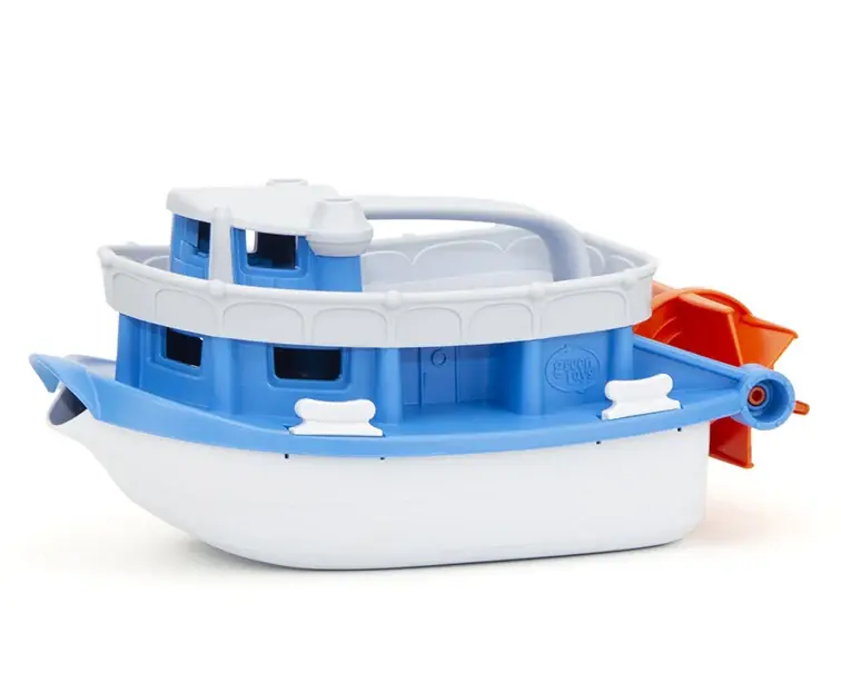 Laatste Versie Green Toys Raderboot 'Paddleboat', Wit