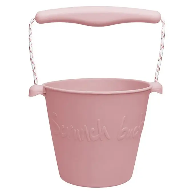 Betrouwbaar Scrunch Bucket flexibele emmer Oudroze