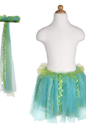 Speciale Aanbieding Great Pretenders, Zeemeermin set, tule rok met staart en hoofdkrans, 4-7 jaar