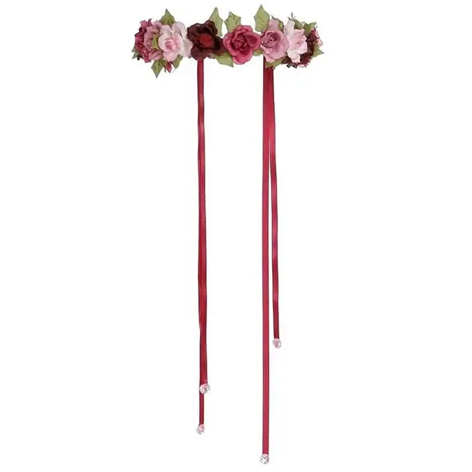 Betaalbaar Great Pretenders, Diadeem / Bloemenkrans met rozen