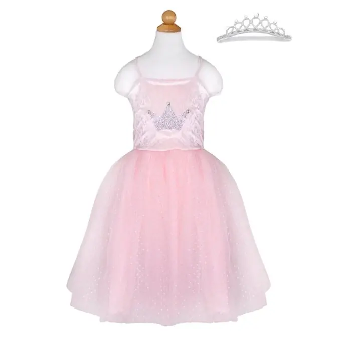 Great Pretenders, Prinsessenjurk roze met Diadeem, 3-4 jaar Merkproduct
