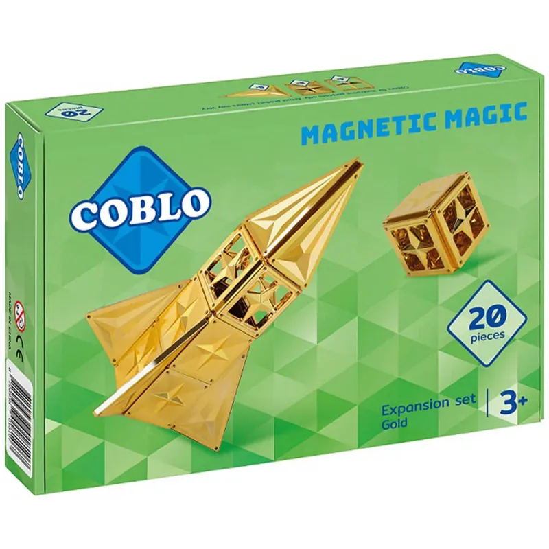 Nieuw Coblo magnetische tegels goud - 20 stuks