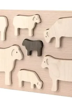Betrouwbaar Bajo Houten Puzzel Schapen