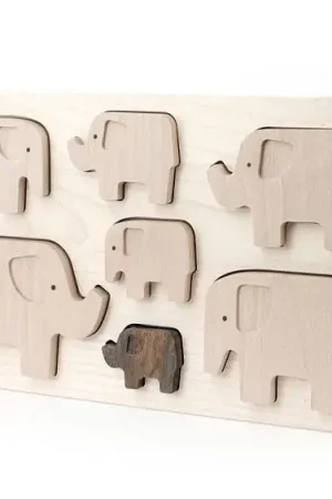 Bajo Houten Puzzel Olifanten Seizoensaanbieding