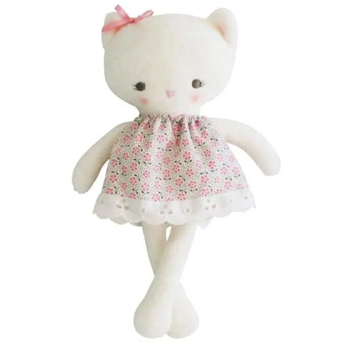 Actieprijs Alimrose Knuffel Poes, Mini Kitty Doll Ditsy Floral, 21 cm
