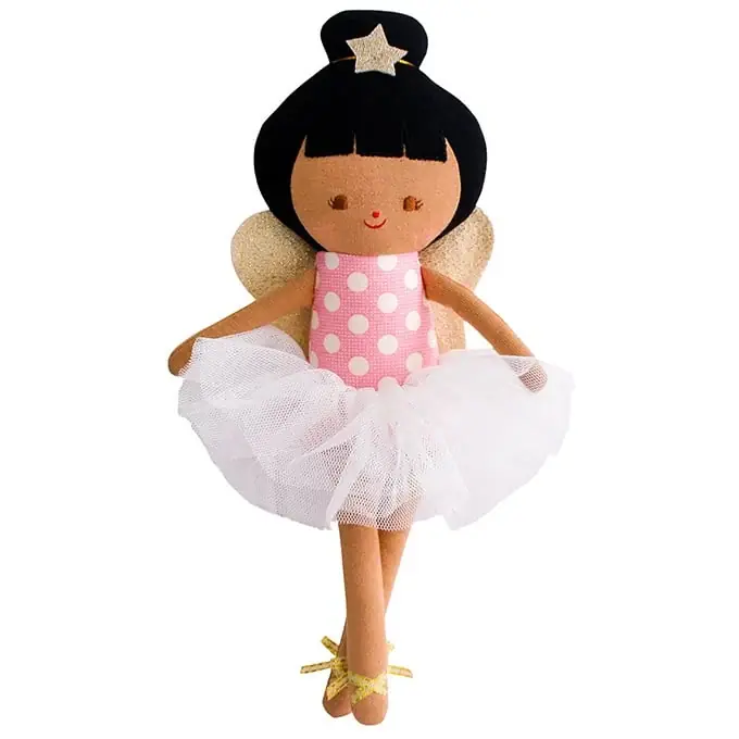 Veilige Betaling Alimrose Knuffelpop, Bella Baby Fairy Pink Spot, 27 cm