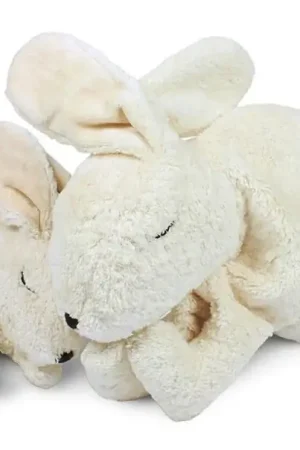 Flitsaanbieding Senger Knuffel met warmtekussen, Konijn Wit Groot