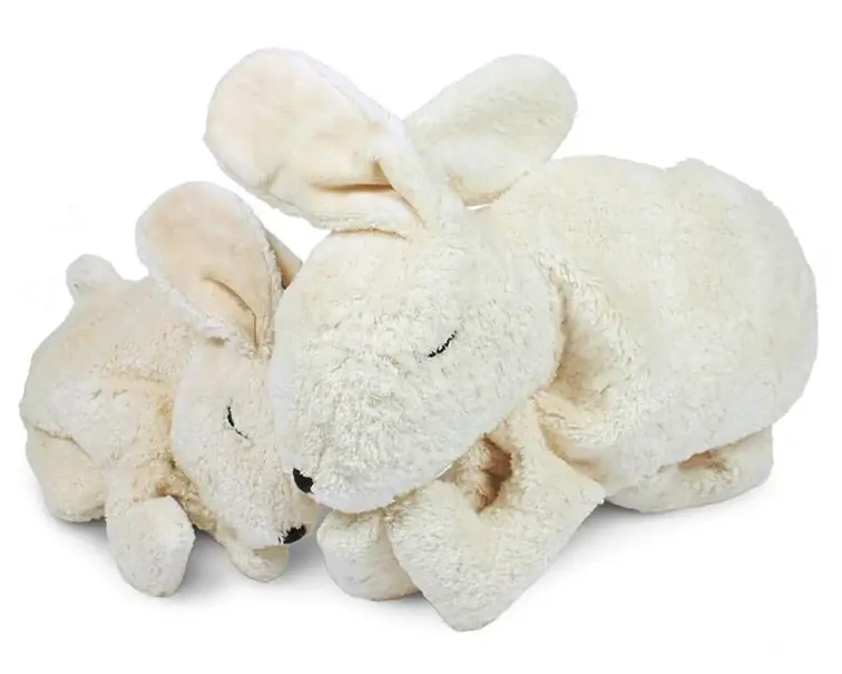 Flitsaanbieding Senger Knuffel met warmtekussen, Konijn Wit Groot