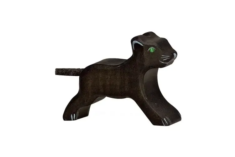Superprijs Holztiger Houten Zwarte Panter klein