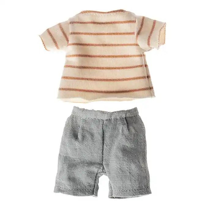 Dagaanbieding Maileg Kledingset voor konijn Size 1, Striped blouse and shorts