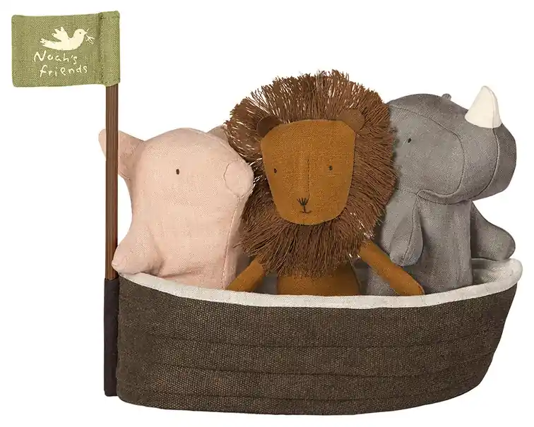 Maileg Noah's Ark met 3 mini knuffels Alleen Vandaag