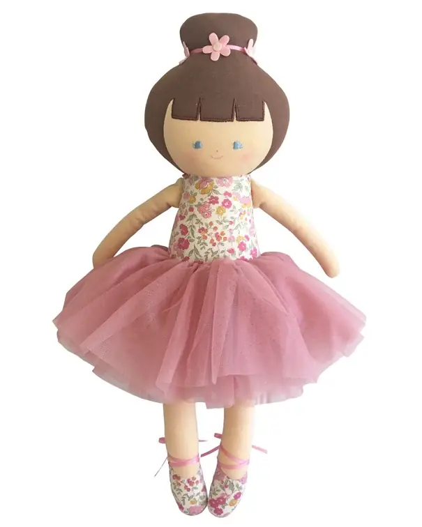 Hete Deal Alimrose Knuffelpop, Big Ballerina Rose Garden, 50 cm