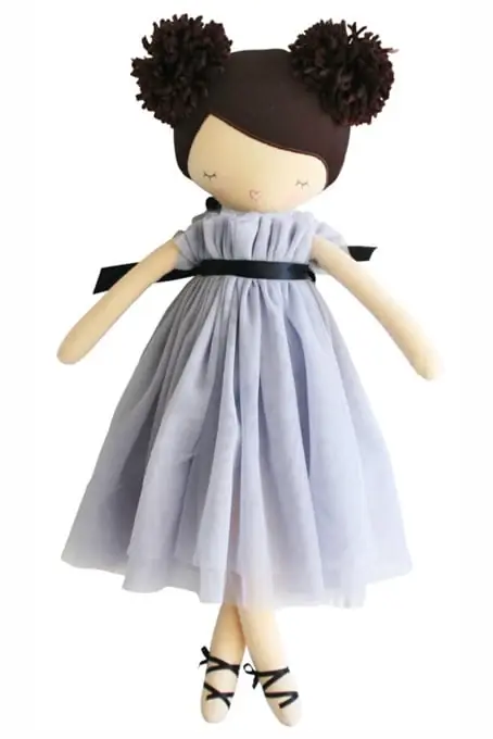Betaalbaar Alimrose Knuffelpop, Ruby Pom Pom Doll Lavender, 48 cm