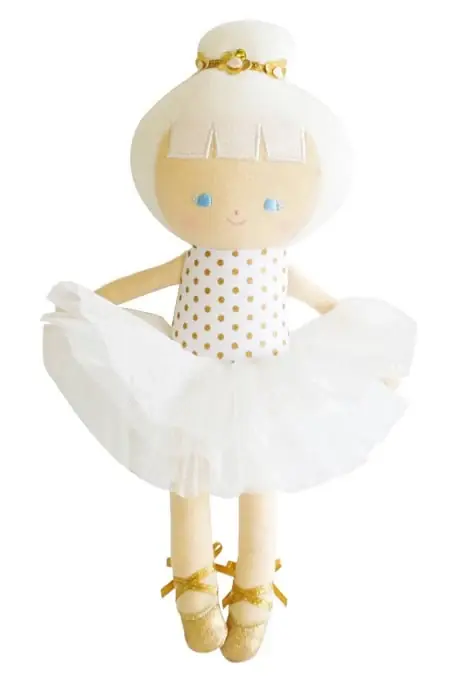 Alimrose Knuffelpop, Baby Ballerina Doll Gold Spot, 25 cm Rechtstreeks Van De Fabrikant