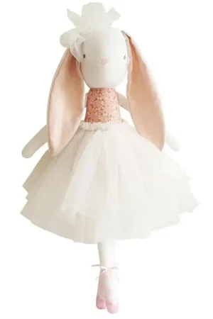 Alimrose Knuffel Konijn, Bronte Ballerina Bunny - Posy Heart, 48 cm Lage Kosten