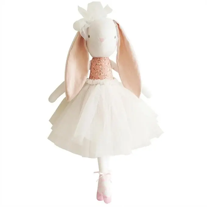 Alimrose Knuffel Konijn, Bronte Ballerina Bunny - Posy Heart, 48 cm Lage Kosten