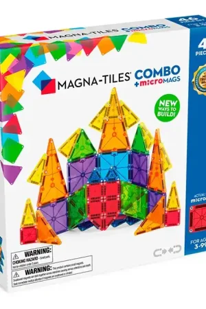 Koopje Magna-Tiles Magnetische tegels Combo met micromags 46-delig