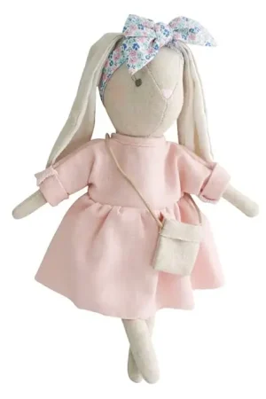 Alimrose Knuffel Konijn, Mini Sofia Bunny Pink, 27 cm Alleen Vandaag