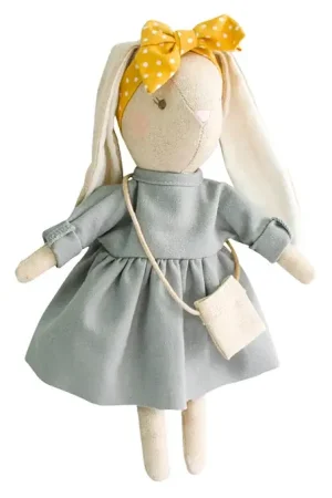 Beperkt Aanbod Alimrose Knuffel Konijn, Mini Sofia Bunny Grey, 27 cm