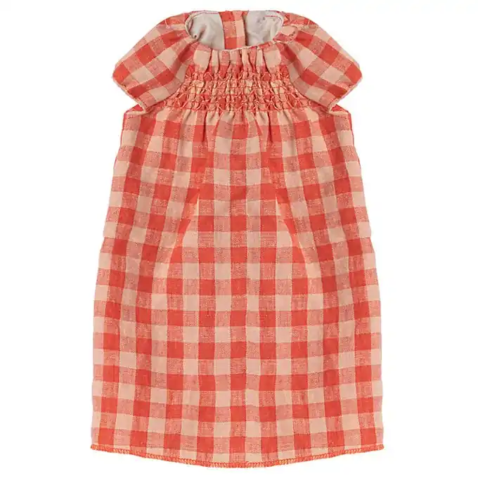 Maileg Geruite Jurk konijn Size 5 Seizoensaanbieding