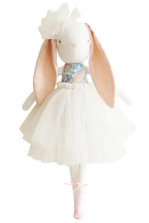 Alimrose Knuffel Konijn, Bronte Ballerina Bunny - Liberty Blue, 48 cm Lage Prijs