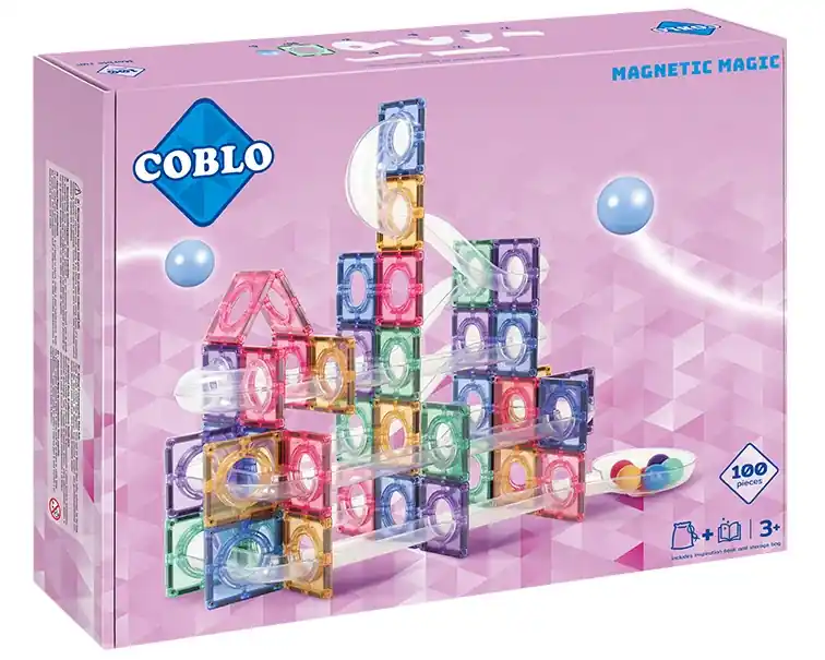 Coblo magnetische tegels knikkerbaan 100 stuks pastel Veilige Betaling