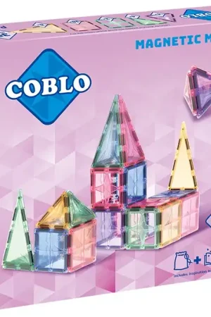 Voordeelprijs Coblo magnetische tegels pastel 35 stuks