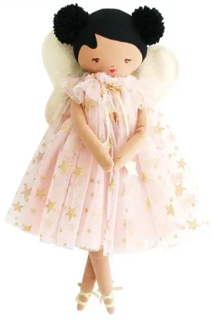 Seizoensaanbieding Alimrose Knuffelpop, Lily Fairy Doll, Pink Gold Star, 48 cm