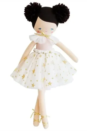 Alimrose Knuffelpop, Celine Doll - Ivory Gold Star, 50 cm Seizoensaanbieding