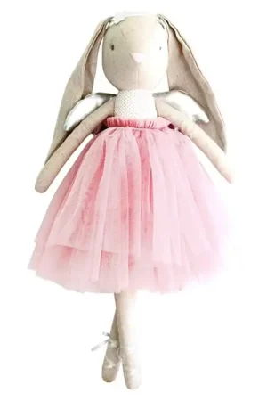 Gratis Retour Alimrose Knuffel Konijn, Estelle Angel Bunny Blush Silver , 50 cm