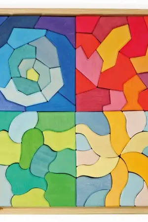 Dagaanbieding Grimm's puzzel/blokkenset Vier Temperamenten