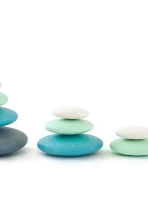 Koop Vandaag Bajo Houten Stapel Stenen, Wooden Pebbles, 10-delig