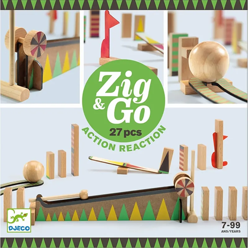 Djeco Zig & Go, Actie-Reactie-Baan, 27-delig Must-Have