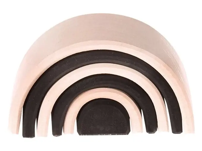 Grimm's houten Regenboog Mini 6-delig, Zwart-Wit Lage Prijs